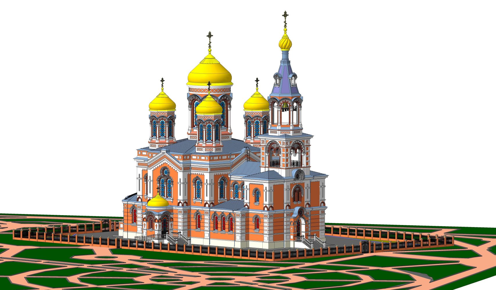 Воссоздание Введенского храма, построенного в г. Краснодаре по проекту архитектора А.П. Косякина (Дробжева Оксана)