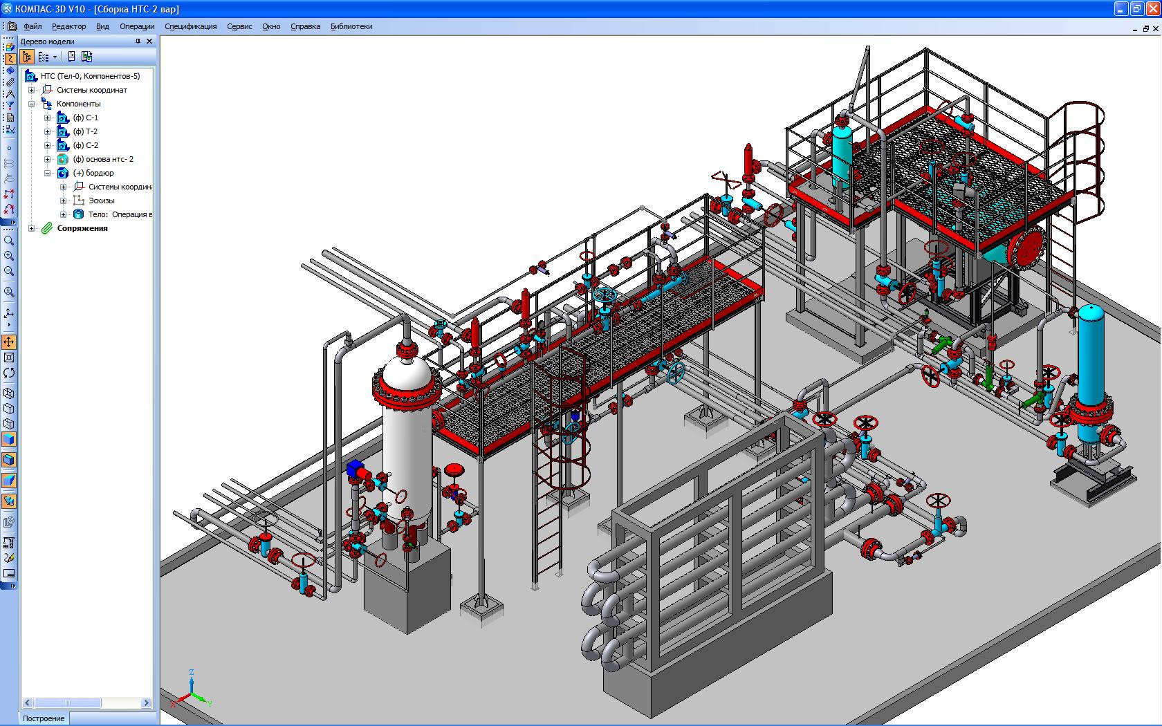 Технологическое оборудование и технологические трубопроводы. Компас 3d оборудование трубопроводы. Компас 3d цех насосный. Программа компас 3d нефтегазовое. Проектирование котельных в компас-3d.