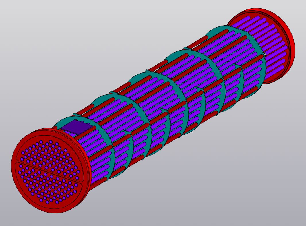 Трубный пучок теплообменника чертеж