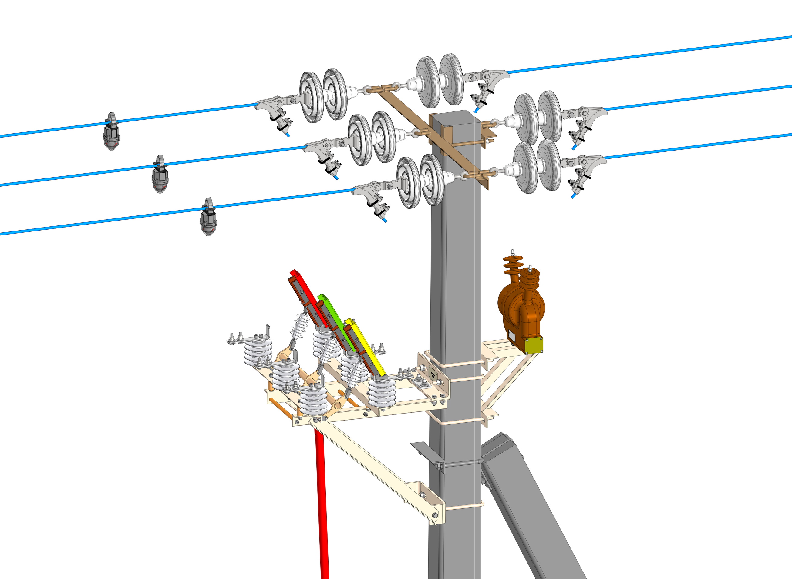 Дистанционно-управляемый разъединитель РМНСА с ИКЗ