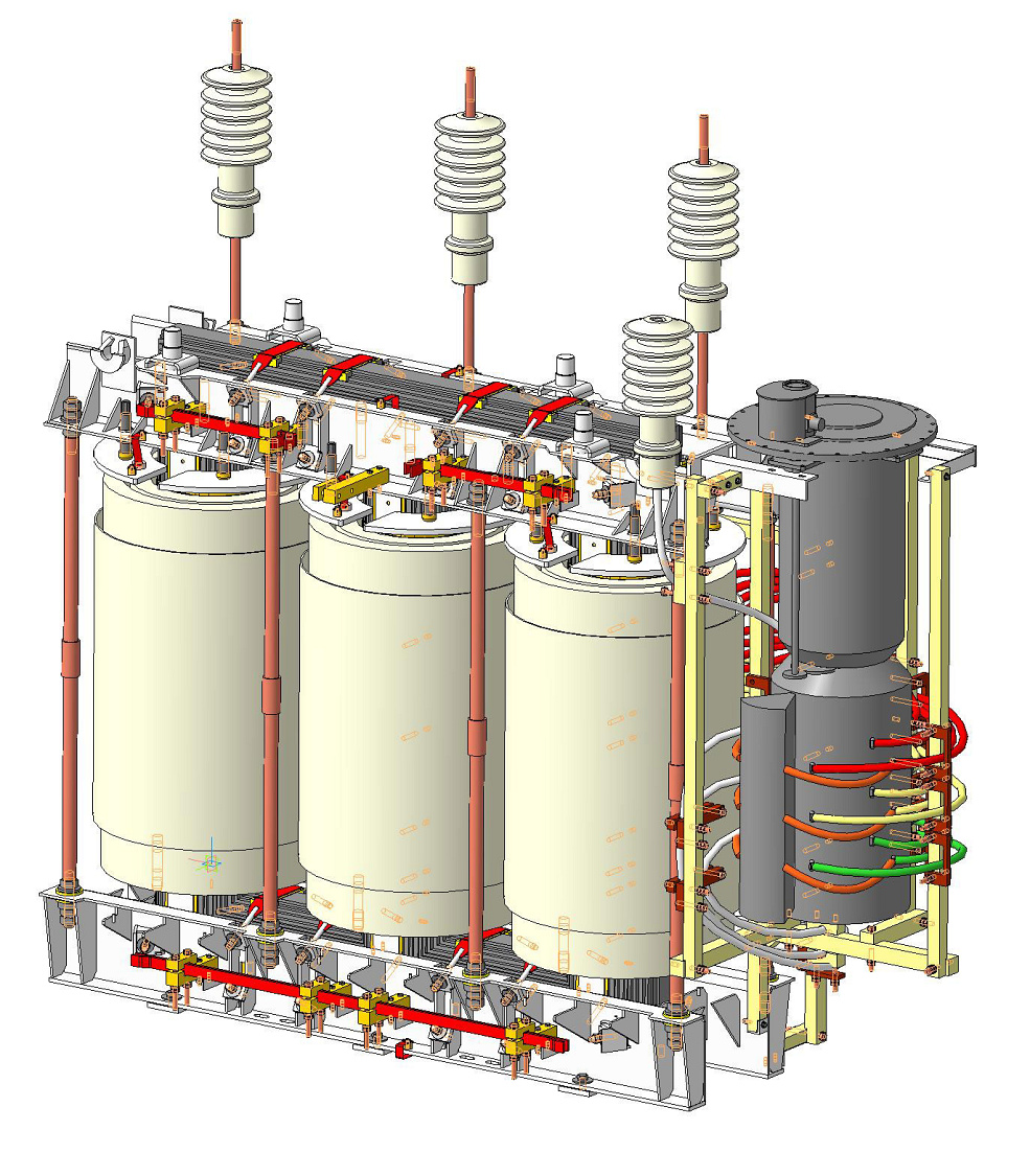 Часть активная трансформатора ТДНС-10000/35