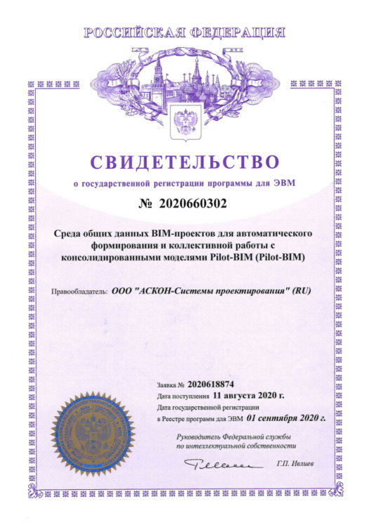 Свидетельство о государственной регистрации программы для ЭВМ №2020660302