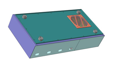 3D-модель корпуса аппаратно-программного комплекса для ООО «Искра-Турбогаз»