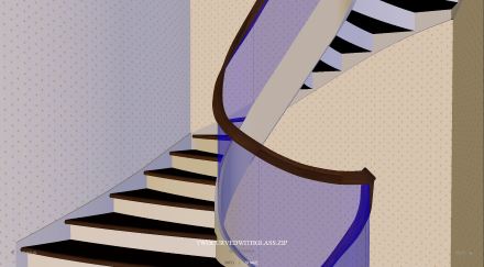 Лестница, спроектированная в САПР Staircon от Elecosoft Consultec